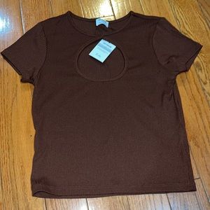NWT COTTON ON KEYHOLE SHIRT